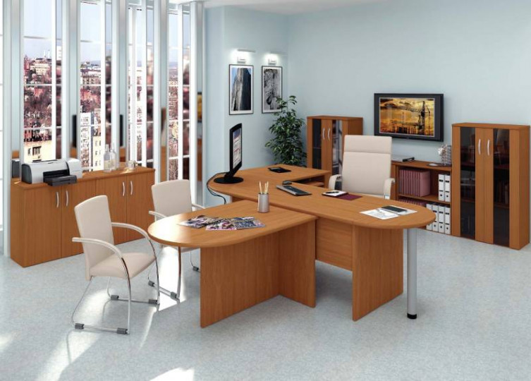 Стандартная офисная мебель – бюджетный вариант меблировки кабинетов сотрудников